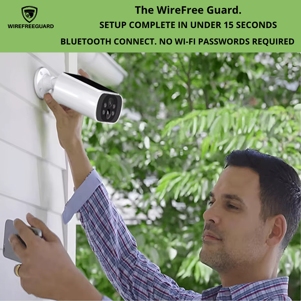 WIRE FREE GUARD 2.5K Solar WiFi Security Camera