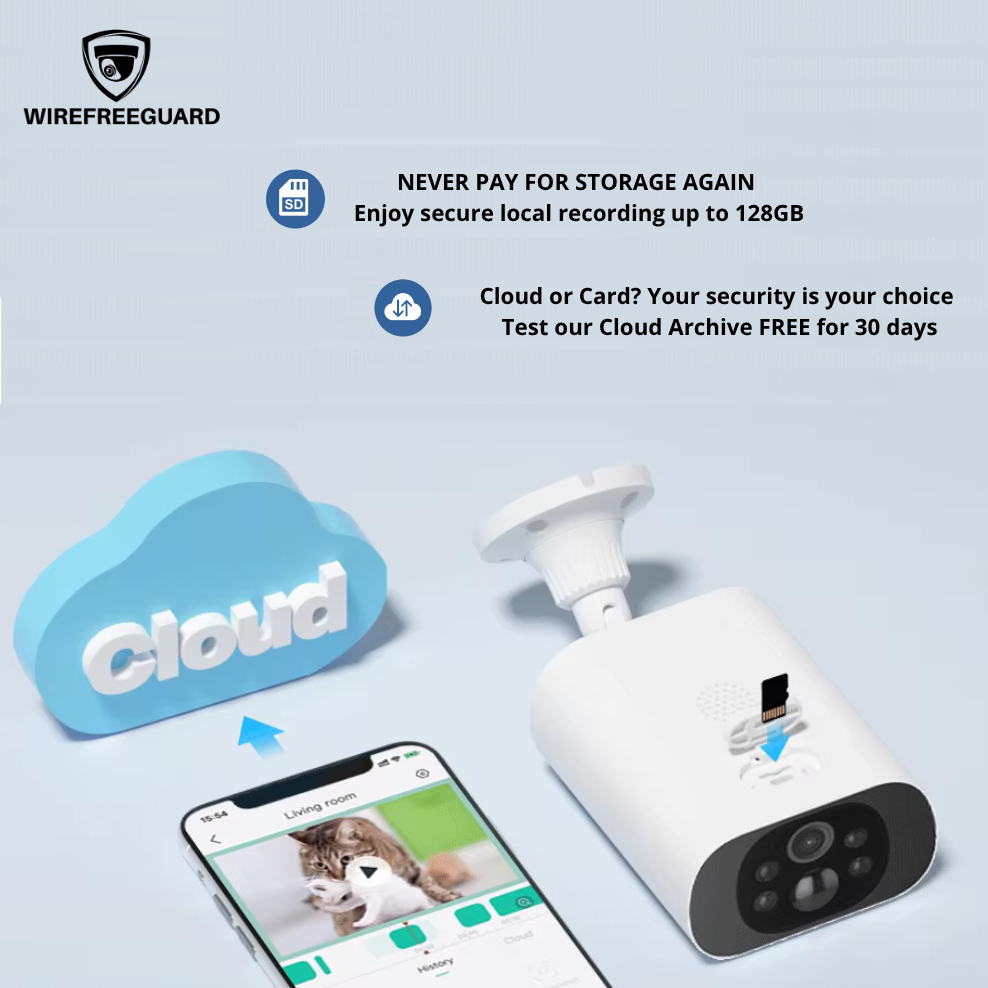 WIRE FREE GUARD 2.5K Solar WiFi Security Camera
