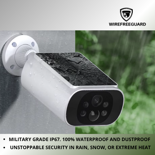 WIRE FREE GUARD 2.5K Solar WiFi Security Camera