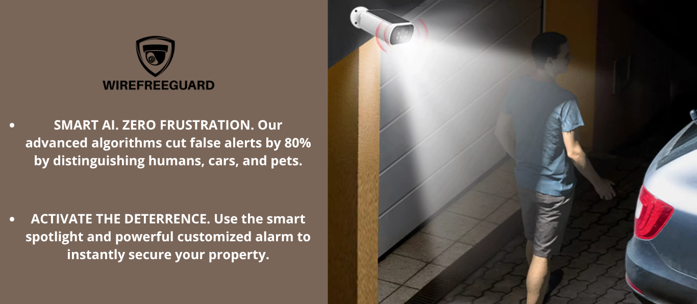 WIRE FREE GUARD 2.5K Solar WiFi Security Camera